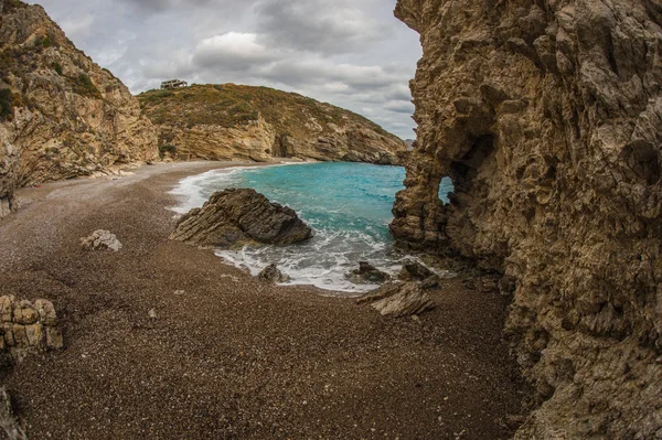 Paisaje escénico con vistas al mar, Citira, Grecia — Foto de Stock