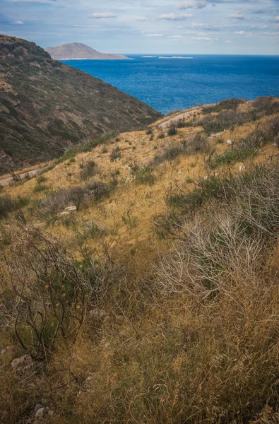 Scenic landscape with seaview, Kythira, Greece — Stock Photo, Image