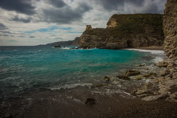 Paisaje escénico con vistas al mar, Citira, Grecia — Foto de Stock