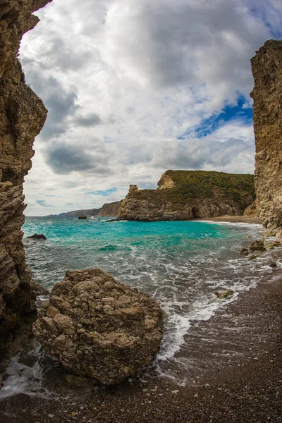 시 뷰, 로디, 그리스와 아름 다운 풍경 — 스톡 사진