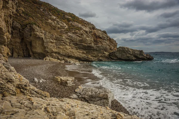 Paisaje escénico con vistas al mar, Citira, Grecia — Foto de Stock