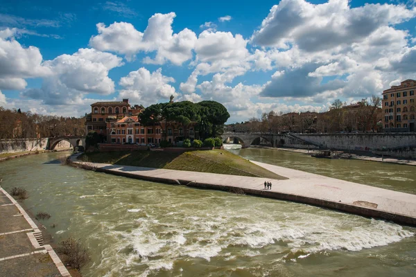 Rivière Tibre, Rome, Italie — Photo