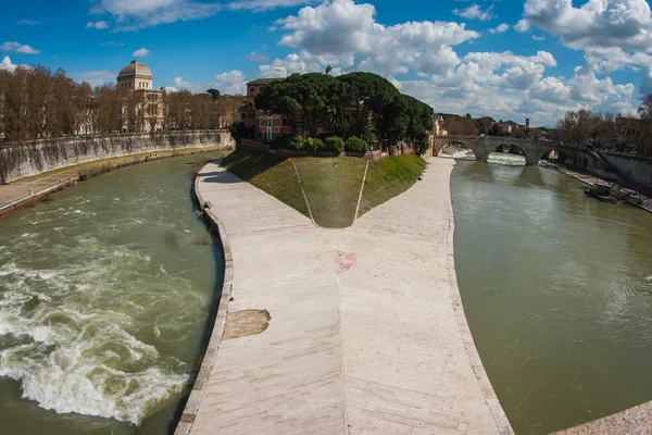 Río Tíber, Roma, Italia — Foto de Stock