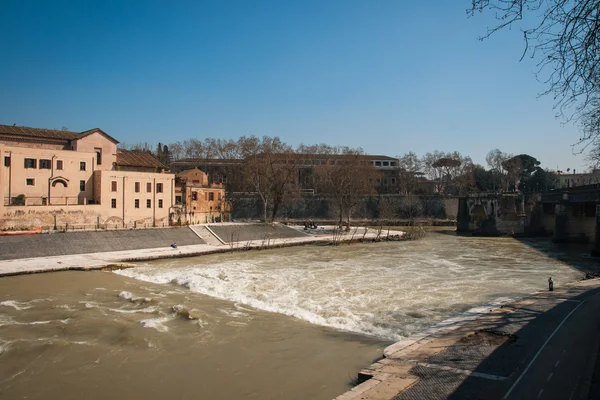 Τίβερη ποταμού, Ρώμη, Ιταλία — Φωτογραφία Αρχείου
