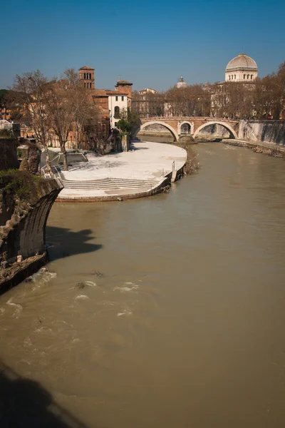 Río Tíber, Roma, Italia — Foto de Stock