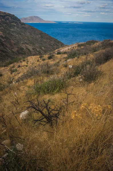 Scenic landscape with seaview, Kythira, Greece — Stock Photo, Image