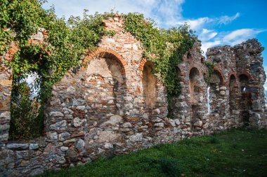Mystras Bizans Kalesi şehrin kalıntıları