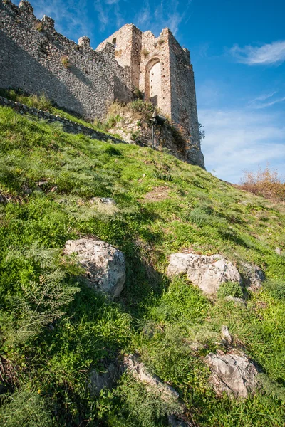 Ruínas do castelo bizantino cidade de Mystras — Fotografia de Stock