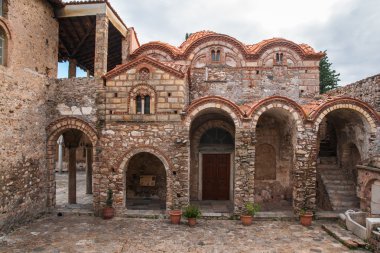 Mystras Bizans Kalesi şehrin kalıntıları