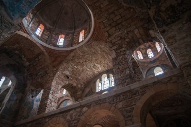 Mystras Bizans Kalesi şehrin kalıntıları