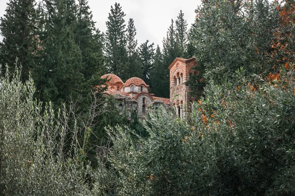 Ruinen der byzantinischen Burgstadt Mystras — Stockfoto