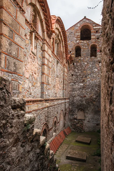 Руины византийского замка Мистра — стоковое фото