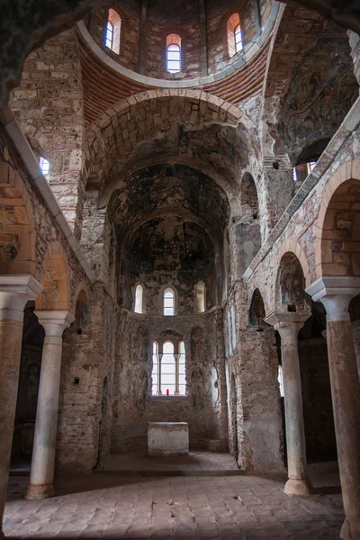 Ruinas del castillo bizantino ciudad de Mystras Fotos de stock libres de derechos