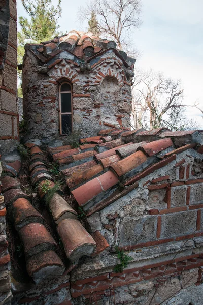 Ruines du château byzantin ville de Mystras — Photo