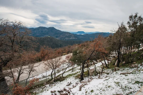 Winter landscape in mountains near Vassa — Stock Photo, Image