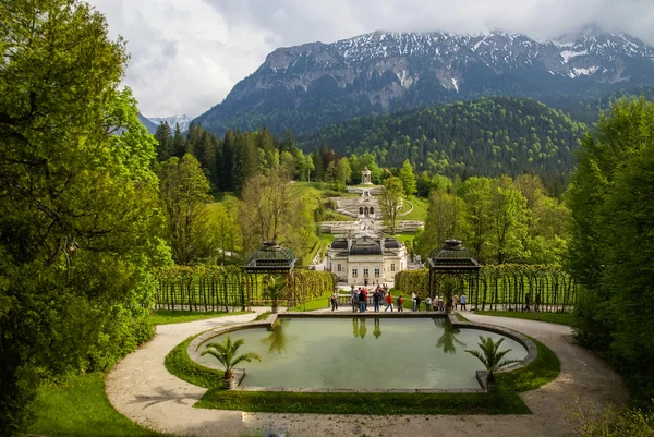 Landschaften im park linderhoff, deutschland — Stockfoto