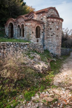 Mystras Bizans Kalesi şehrin kalıntıları