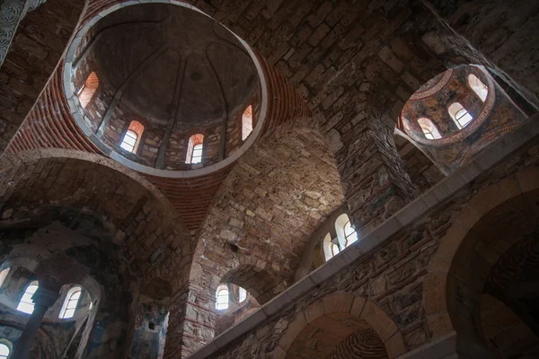 Руины византийского замка Мистра — стоковое фото