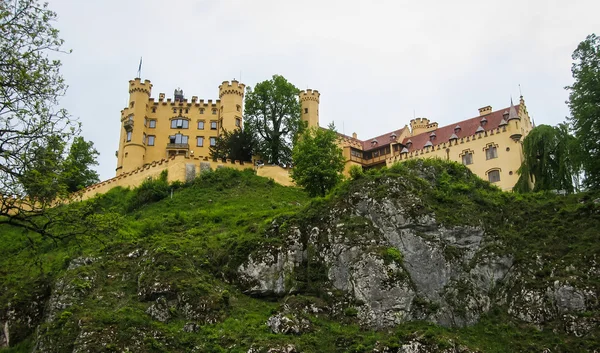 Hrad Hohenschwangau v Bavorsku, Německo — Stock fotografie