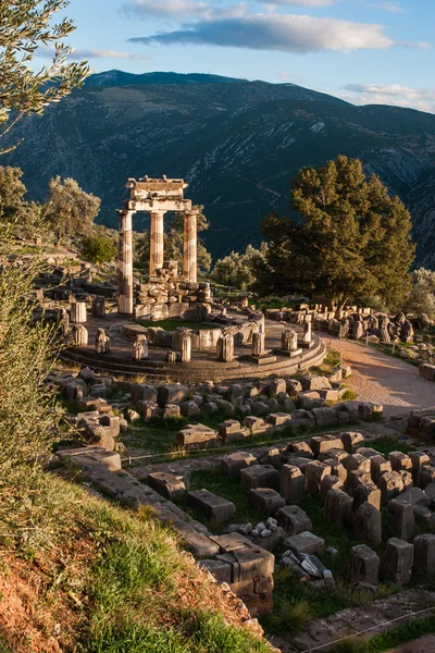 古希腊阿波罗神庙的废墟 — 图库照片