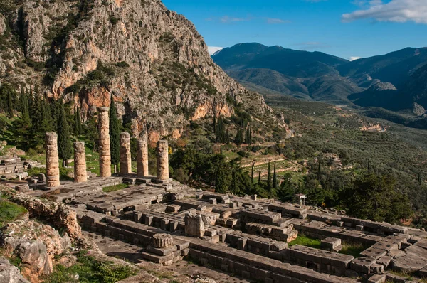 Rovine dell'antico tempio greco di Apollo — Foto Stock