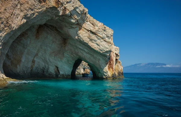 Blue caves, Zakinthos, Greece Royalty Free Stock Images