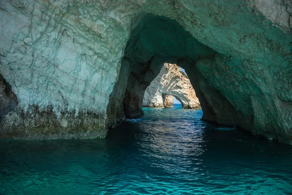 Niebieskie jaskinie, Zakinthos, Grecja — Zdjęcie stockowe