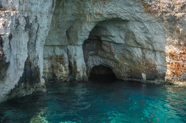 Grotte blu, Zakinthos, Grecia — Foto Stock