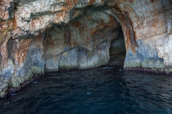 Grutas azuis, Zakinthos, Grécia — Fotografia de Stock