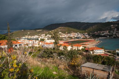 Cityscape Island, Poros, Yunanistan