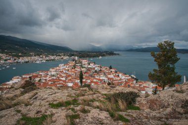 Cityscape Island, Poros, Yunanistan