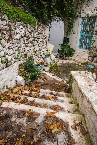 Paysage urbain de l "île de Poros, Grèce — Photo
