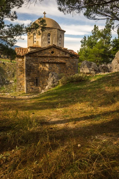 Igreja medieval na Grécia — Fotografia de Stock