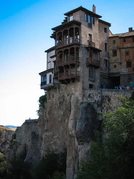 Hangende huizen in Cuenca, Castilië-la Mancha, Spanje — Stockfoto