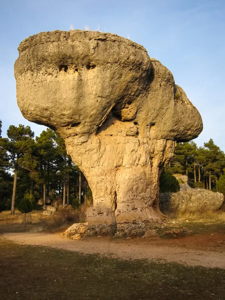 Formações rochosas na cidade de Cuenca — Fotografia de Stock