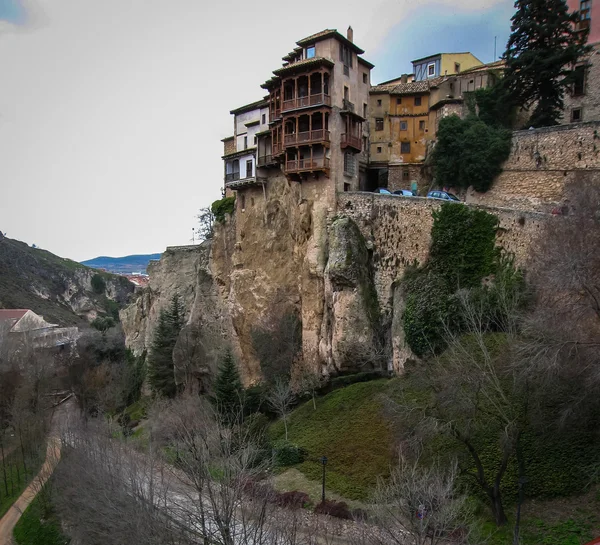 Cuenca 'da asma evler — Stok fotoğraf