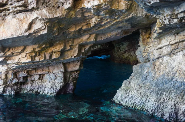 Niebieskie jaskinie, Zakinthos, Grecja — Zdjęcie stockowe