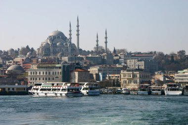 Boğaz 'dan Süleyman Camii' nin manzarası