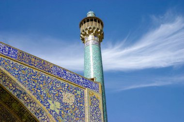 İran, İsfahan 'daki Şah Camii' nin bir parçası.