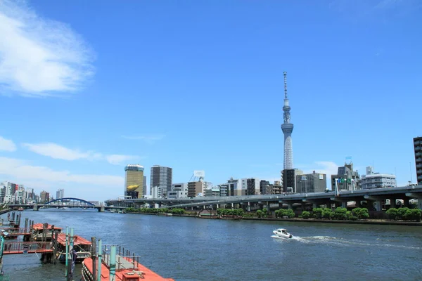 Річка Суміда Токіо Японія — стокове фото
