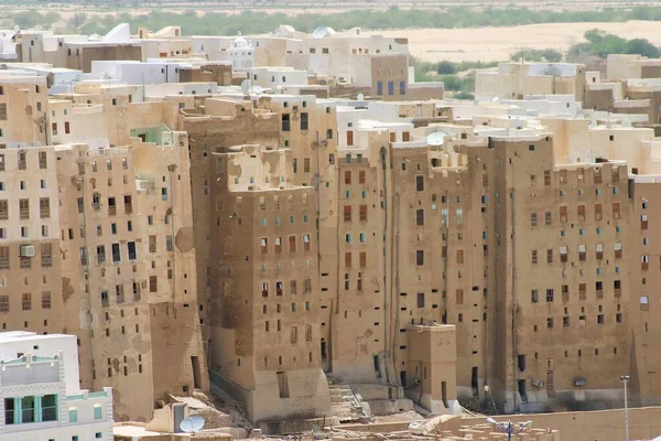 Shibam Hadramawt Ciudad Rascacielos Ladrillo Lodo Más Antigua Del Mundo — Foto de Stock