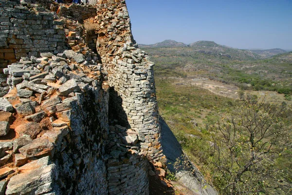 Nagy Zimbabwei Romok Környező Táj — Stock Fotó