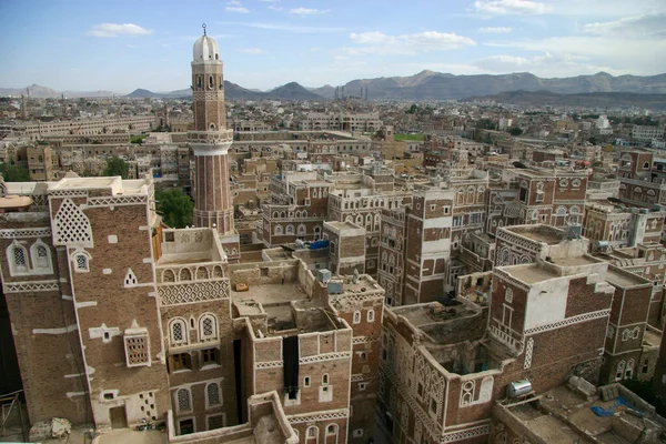 Paysage Urbain Sanaa Vieille Ville Yémen — Photo