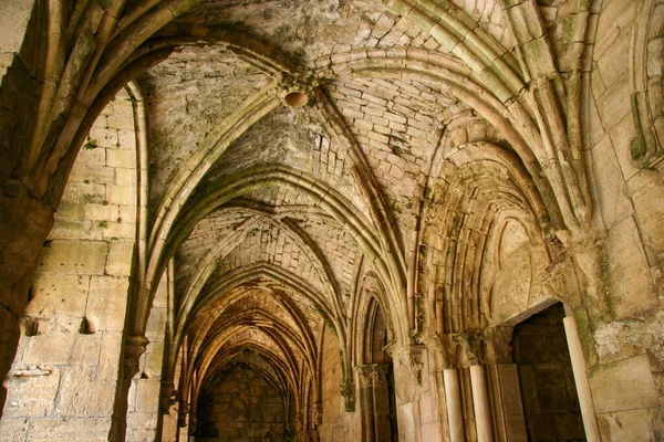 Outer Corridor Krak Des Chevaliers Which Castle Knights Hospitaller — Stock Photo, Image