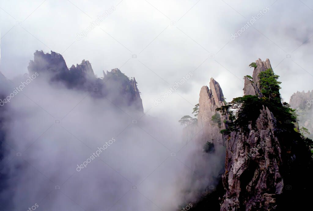 Sea of Clouds at Huangshan Mountain in China