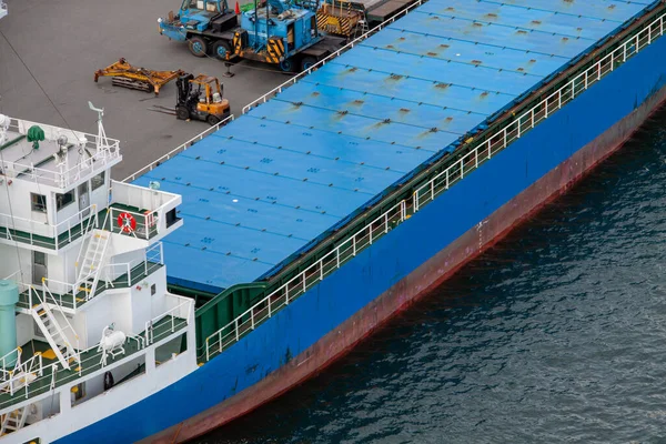 Petrolero Atracado Muelle Shibaura Tokio — Foto de Stock