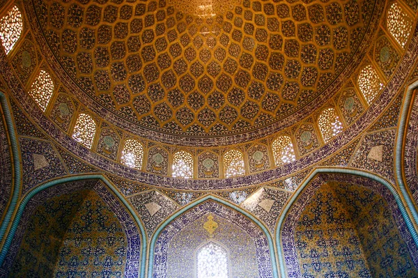 Cúpula Mezquita Sheikh Lotfollah Isfahán Irán —  Fotos de Stock