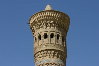 Buhara, Özbekistan 'daki Kalan minaresinin üst kısmı