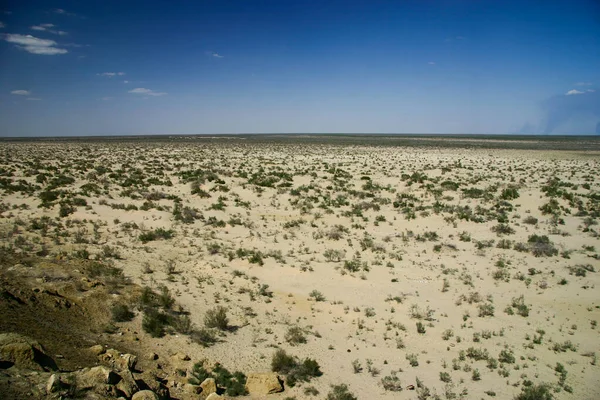 Mar Aral Desertificado Cerca Muynak Uzbekistán — Foto de Stock