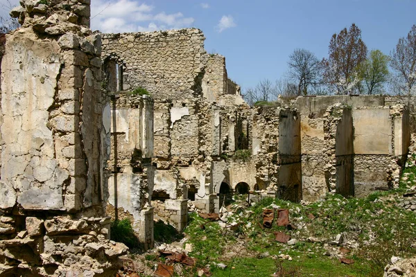 Ruins Azerbaijani Part Shusha 2007 Stock Picture